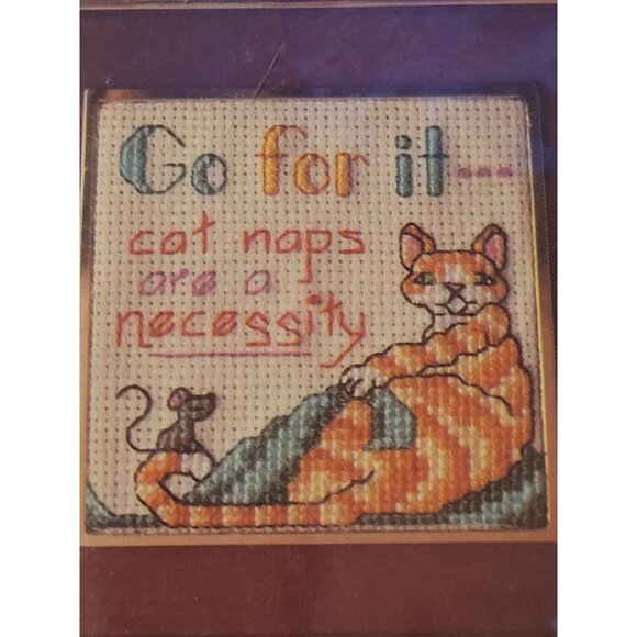 Vintage 1988 Picture This Counted Cross Stitch Kit 1988 Made in USA - Picture 2 of 5